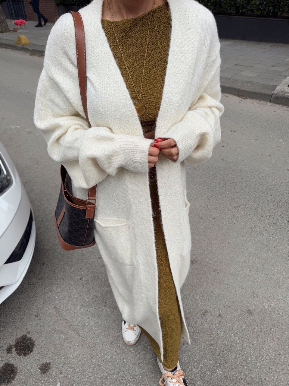 EKRU CEPLİ UZUN HIRKA