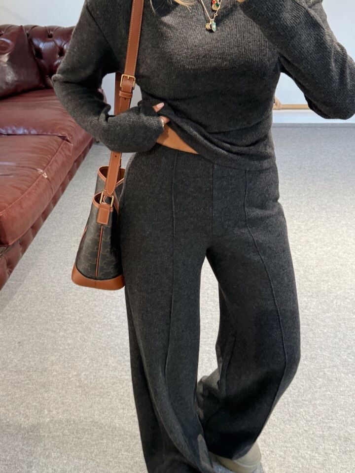 ANTRASİT TRİKO PANTOLON TAKIM