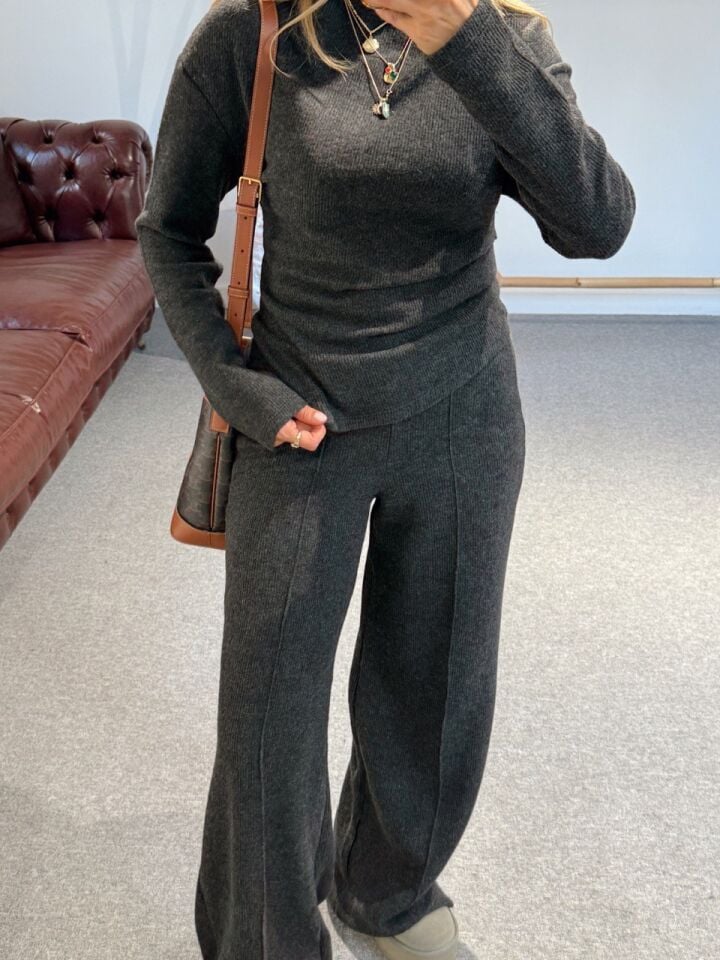 ANTRASİT TRİKO PANTOLON TAKIM