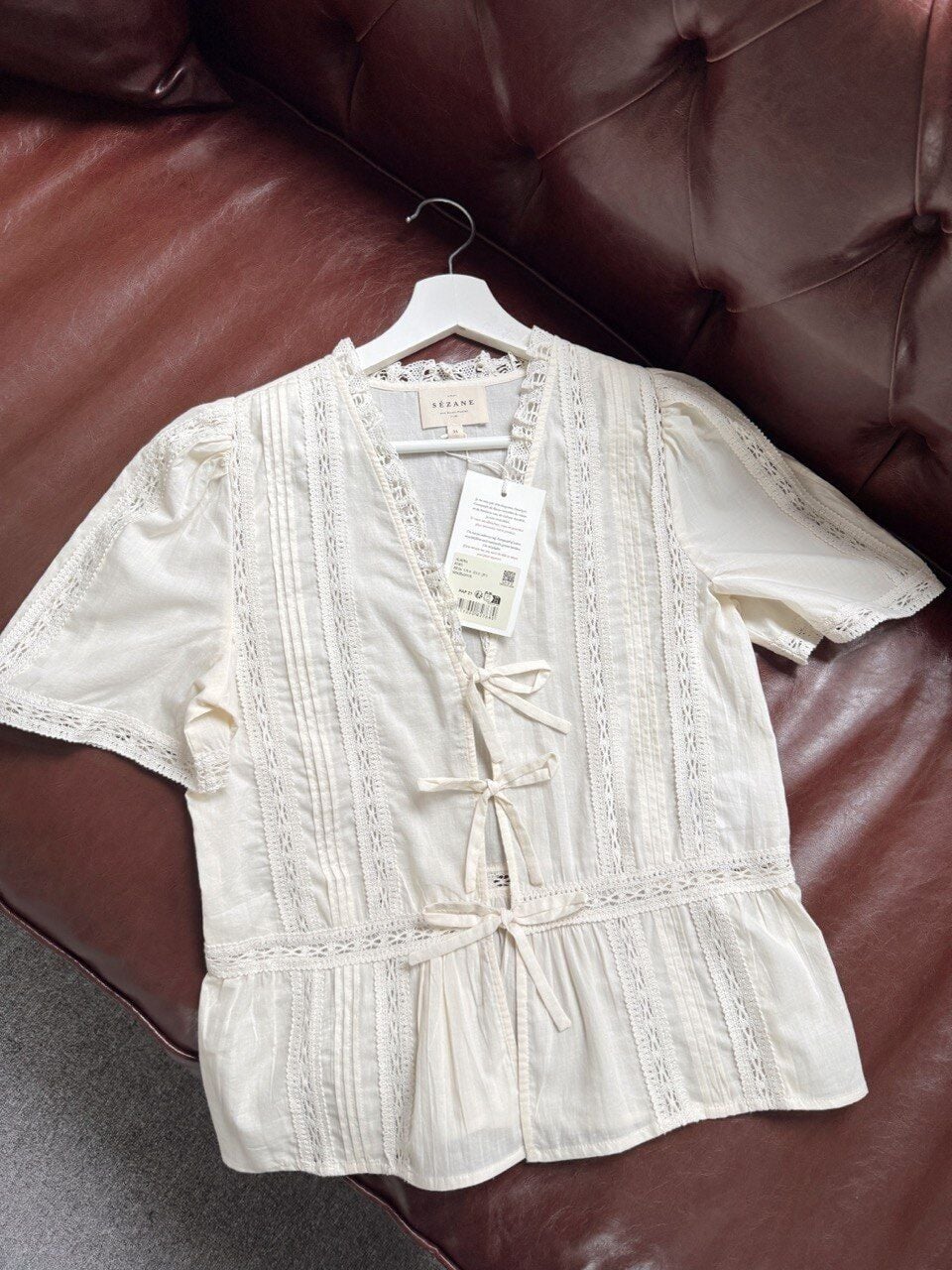 ORGANİK KUMAŞ FİSTOLU İTHAL BLUZ