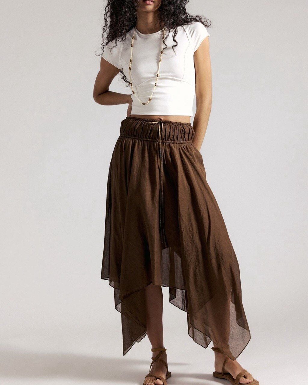 KAHVE ASİMETRİK İTHAL ETEK