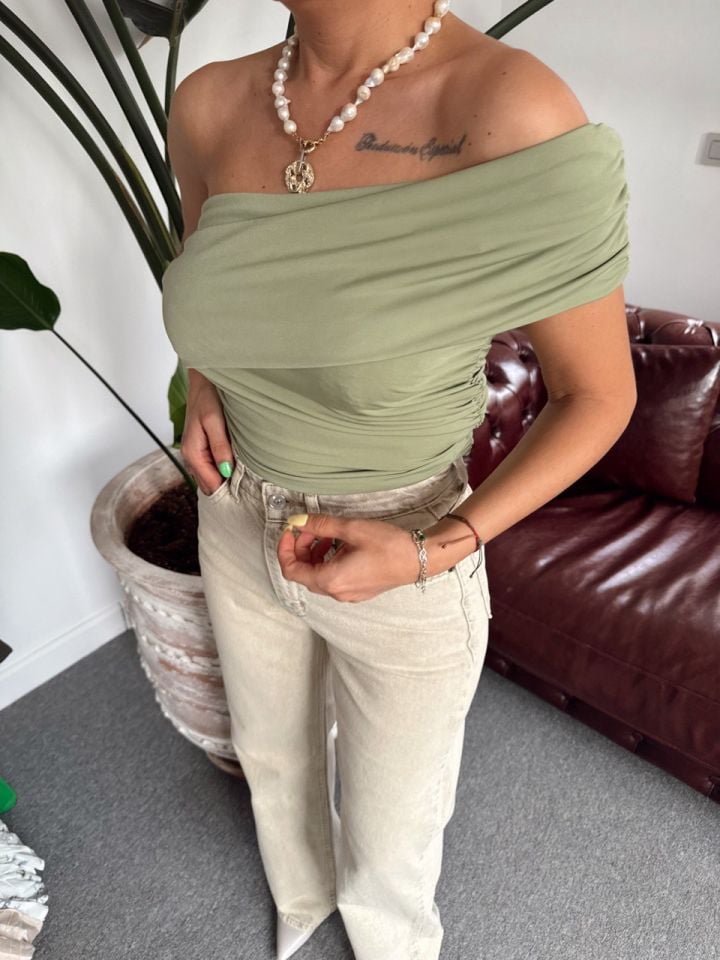 ÇAĞLA RENGİ TEK OMUZ BODY