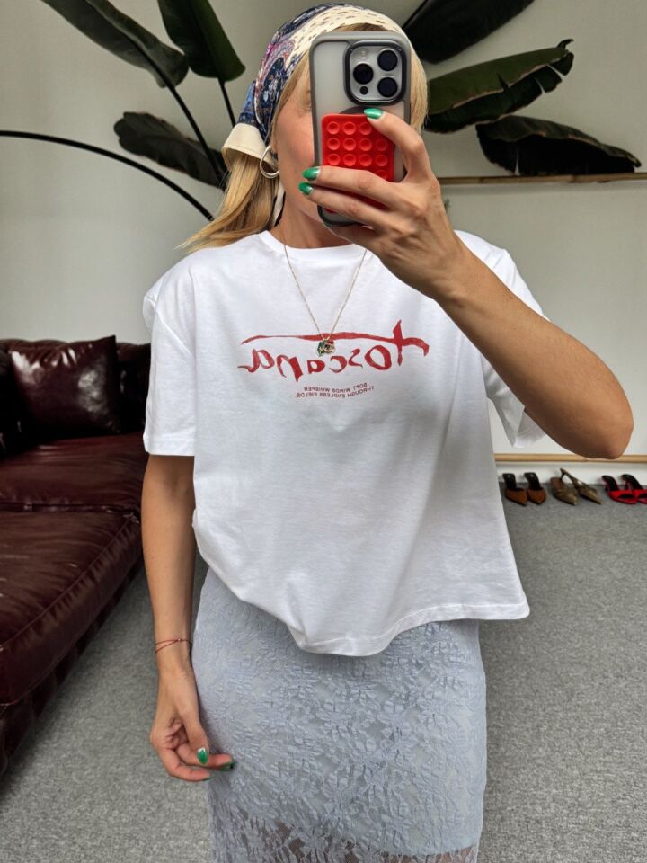 TOSCANA BASKILI TSHİRT