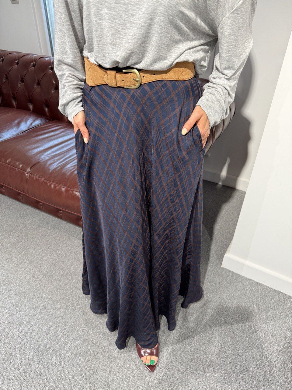 EKOSE DESEN ASTARLI KLOŞ ETEK