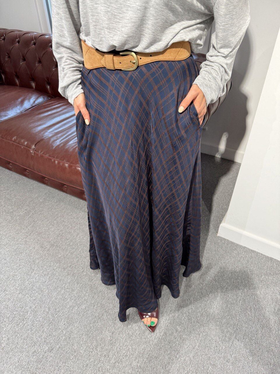 EKOSE DESEN ASTARLI KLOŞ ETEK