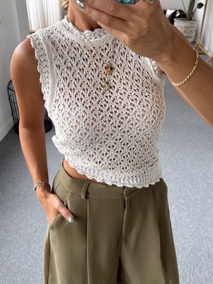 MERSERİZE KOLSUZ TRİKO