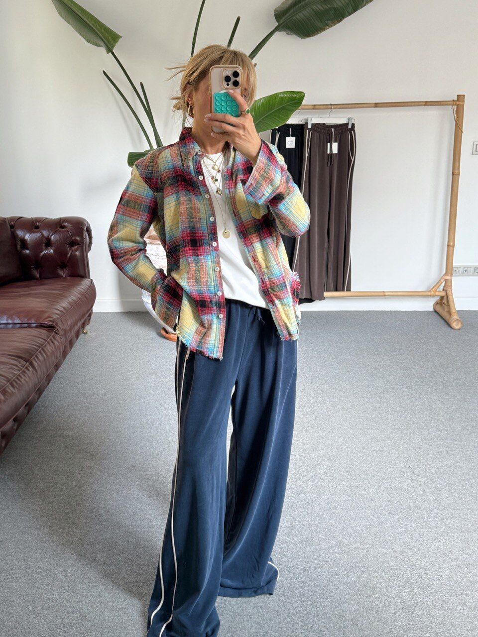 LACİVERT ŞERİTLİ MODAL EŞOFMAN