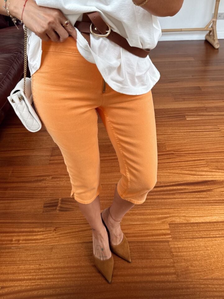 TURUNCU DENIM KAPRİ