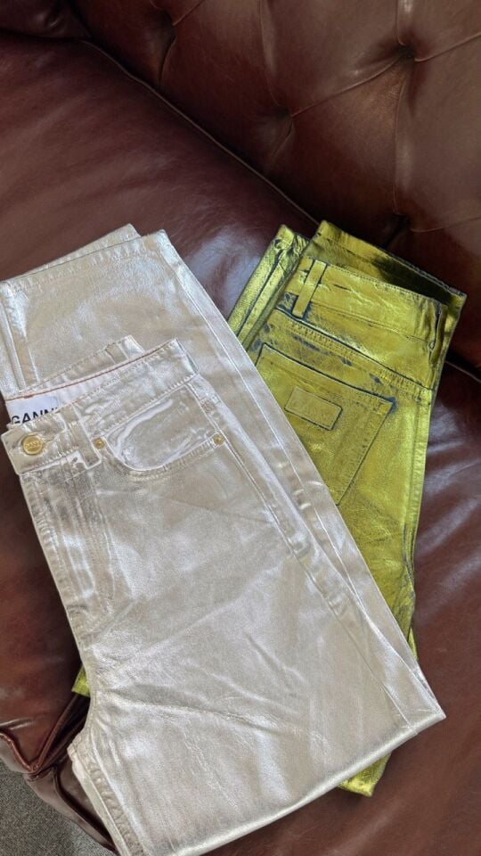 GRİ VARAKLI SLOUCHY JEAN