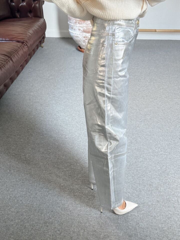 GRİ VARAKLI SLOUCHY JEAN