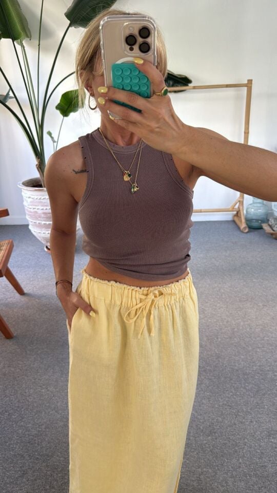 KAHVE FİTİLLİ KOLSUZ TOP