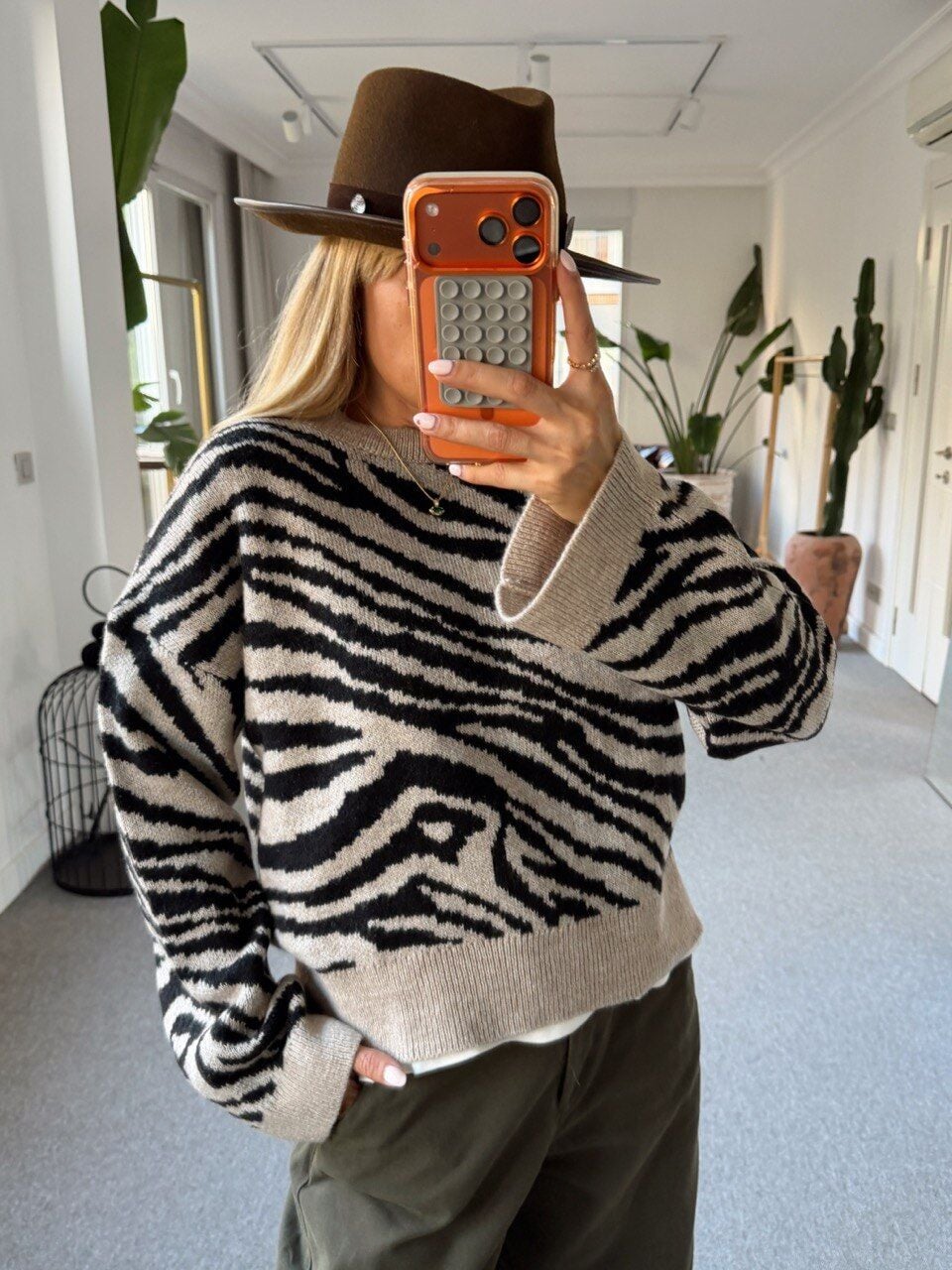 ZEBRA DESEN KAZAK