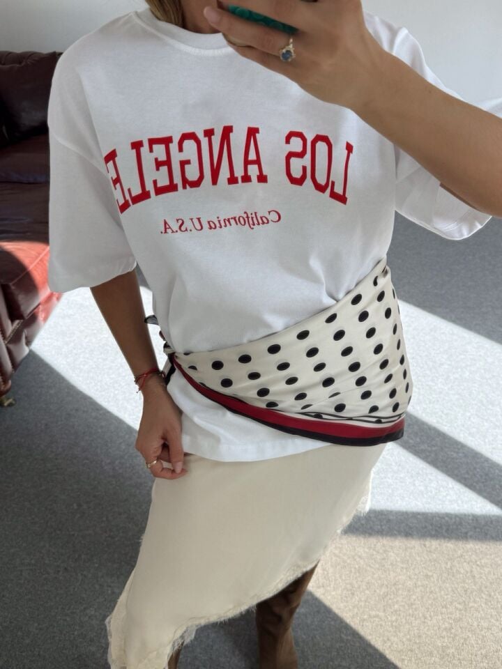 PUANTİYE DESEN FULAR