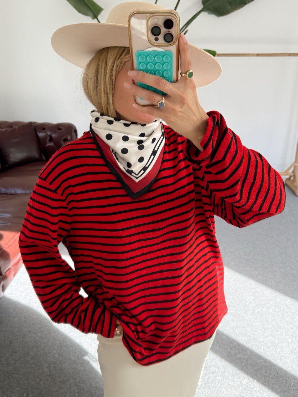 PUANTİYE DESEN FULAR