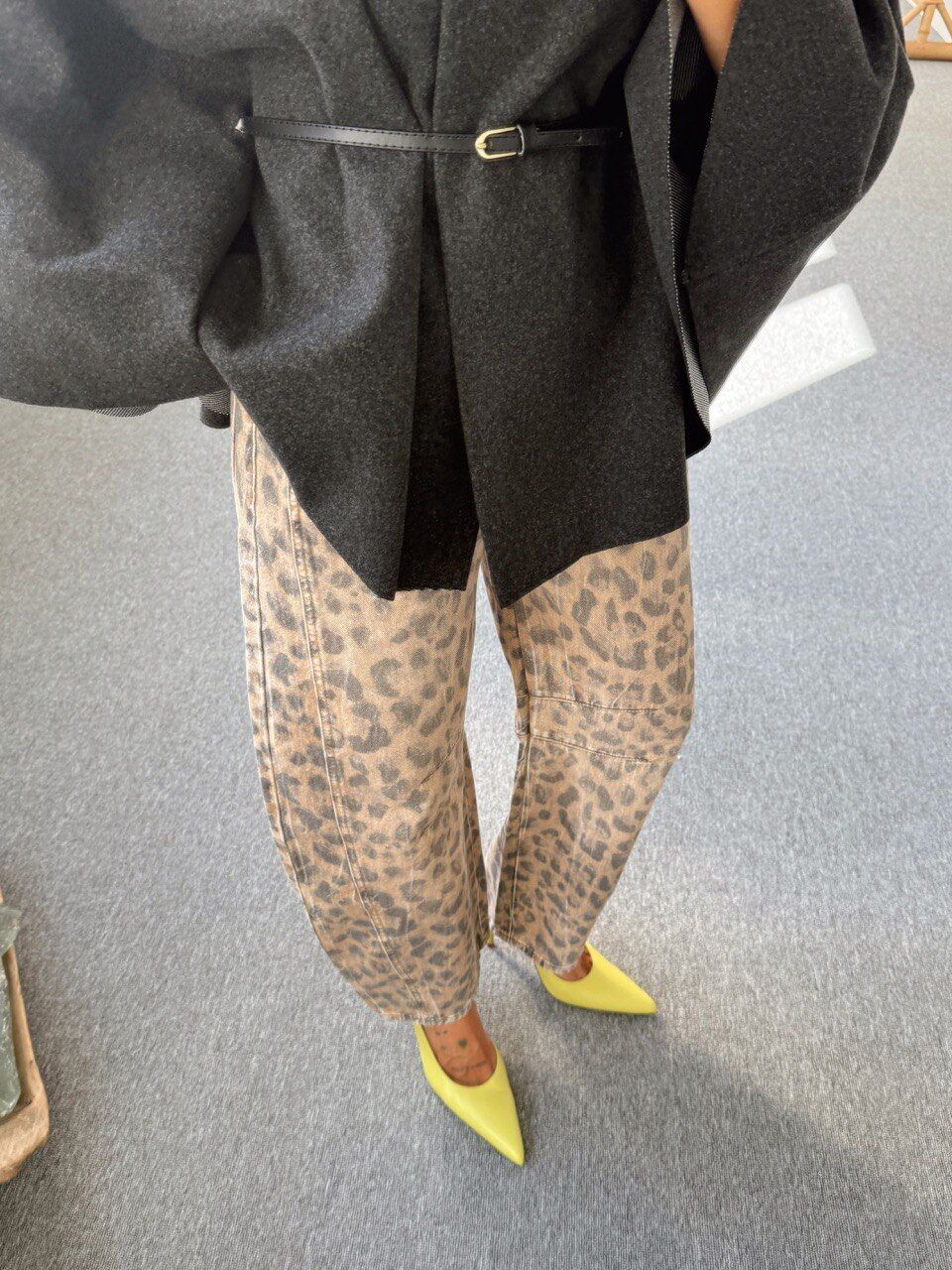 LEOPAR DESEN SLOUCHY JEAN