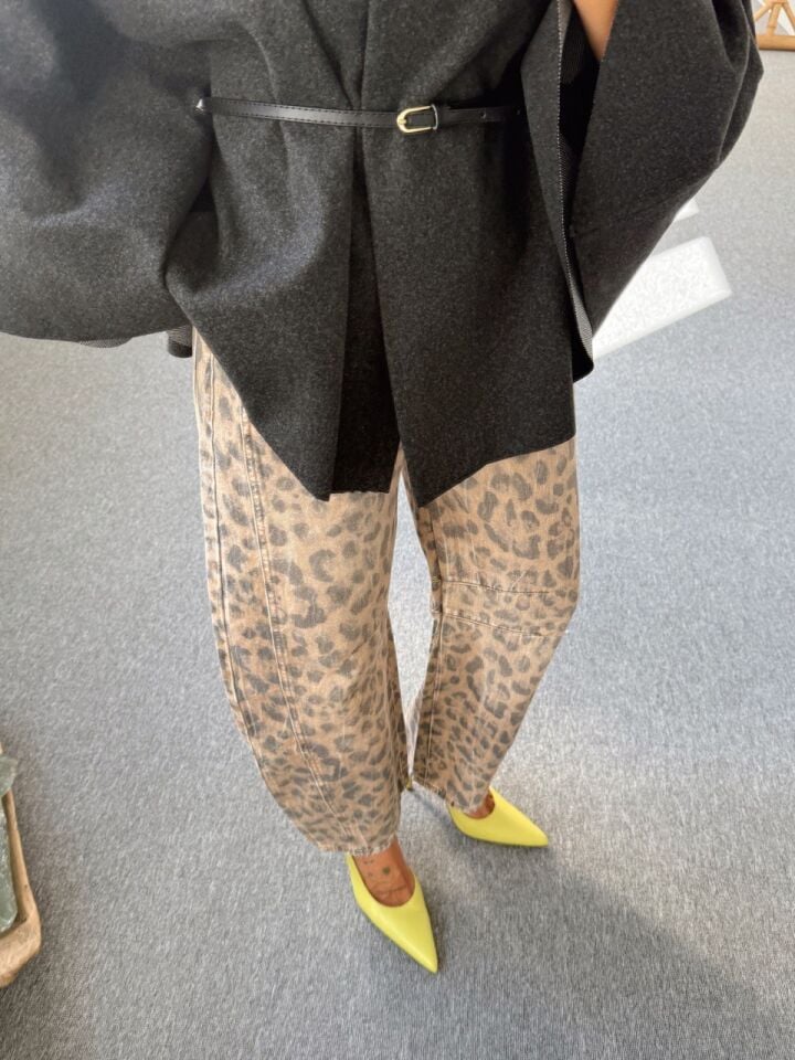 LEOPAR DESEN SLOUCHY JEAN