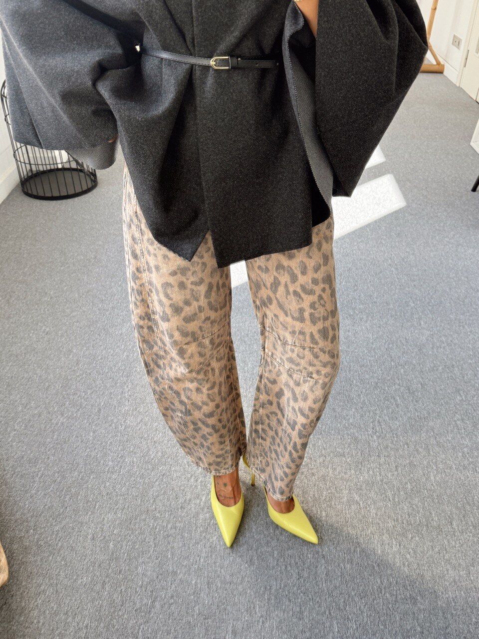 LEOPAR DESEN SLOUCHY JEAN