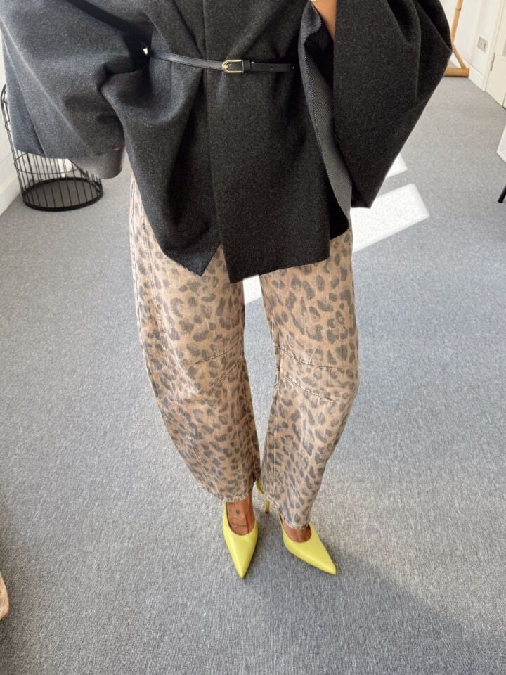 LEOPAR DESEN SLOUCHY JEAN