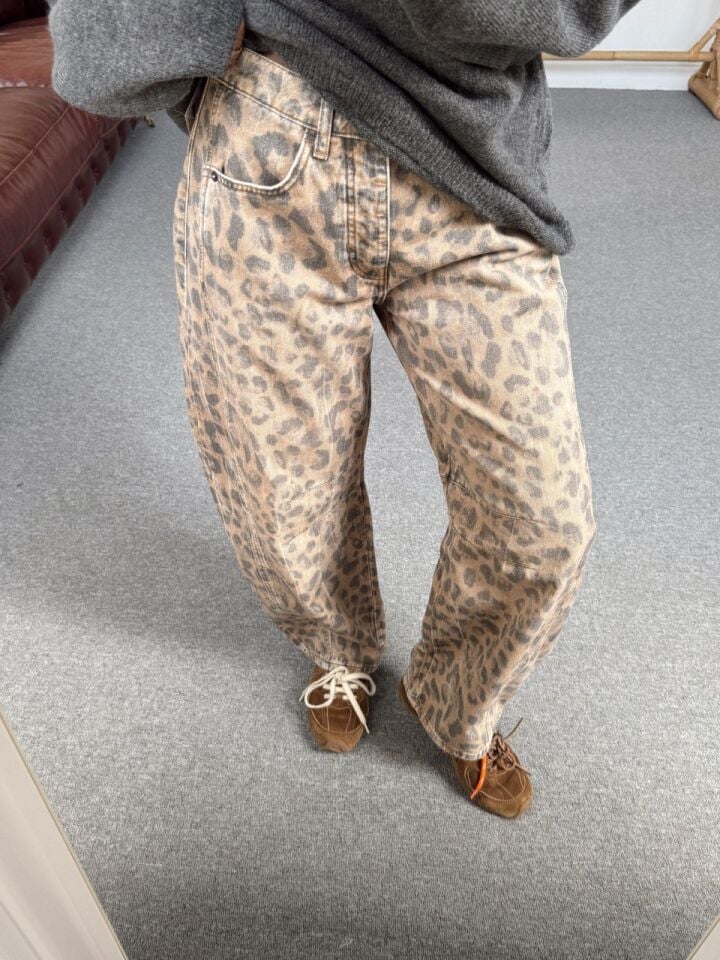 LEOPAR DESEN SLOUCHY JEAN