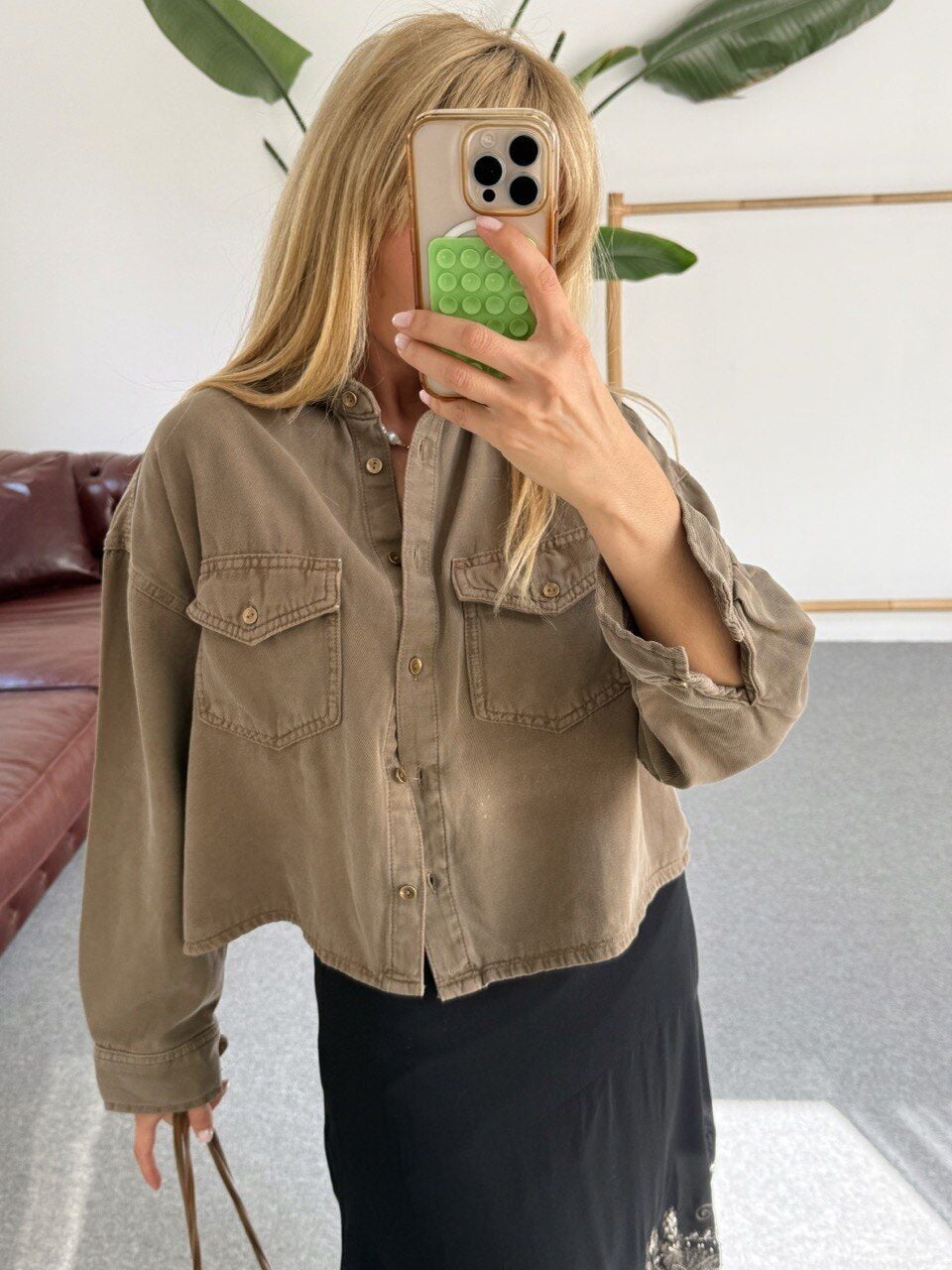 VİZON TENSEL KARIŞIMLI CEKET GÖMLEK