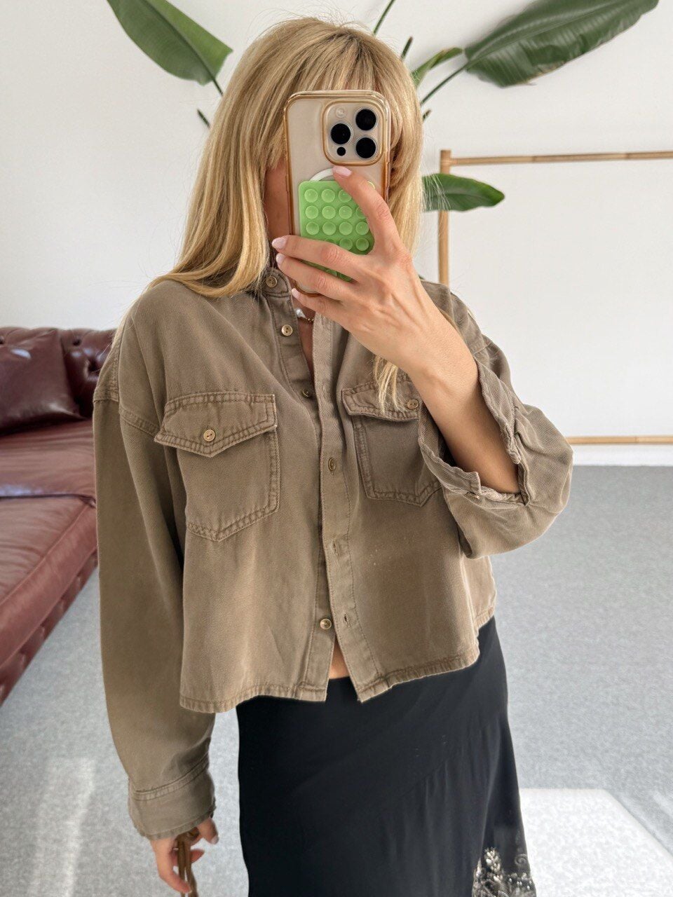 VİZON TENSEL KARIŞIMLI CEKET GÖMLEK