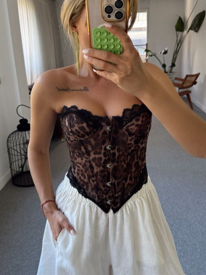 LEOPAR BALENLİ İTHAL KORSE
