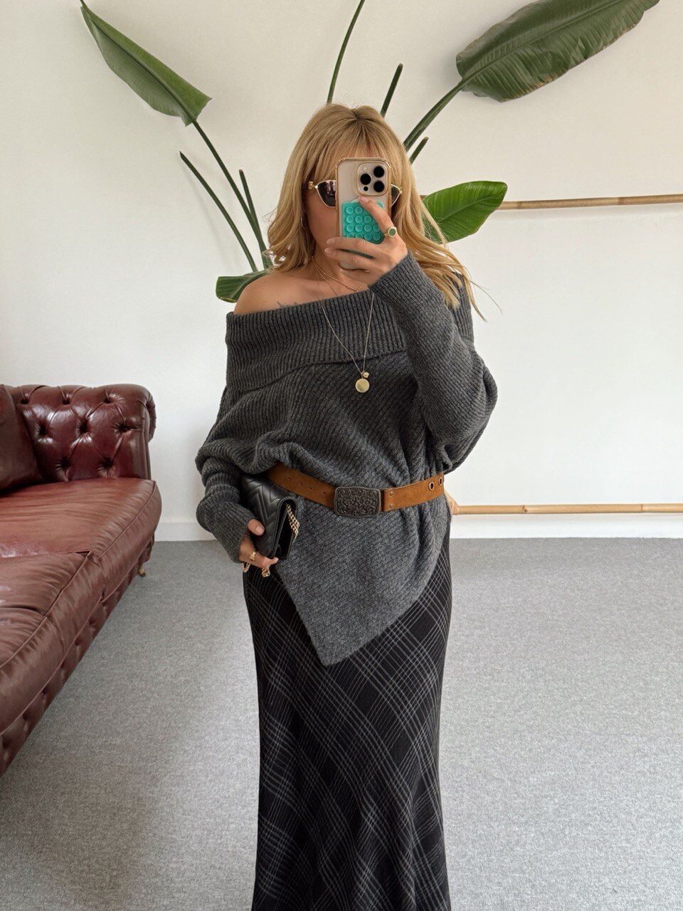 ANTRASİT ASİMETRİK KAZAK