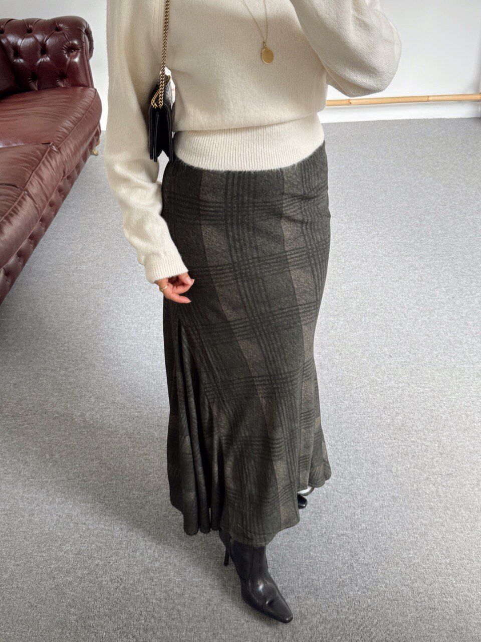 HAKİ EKOSELİ VOLANLI ETEK