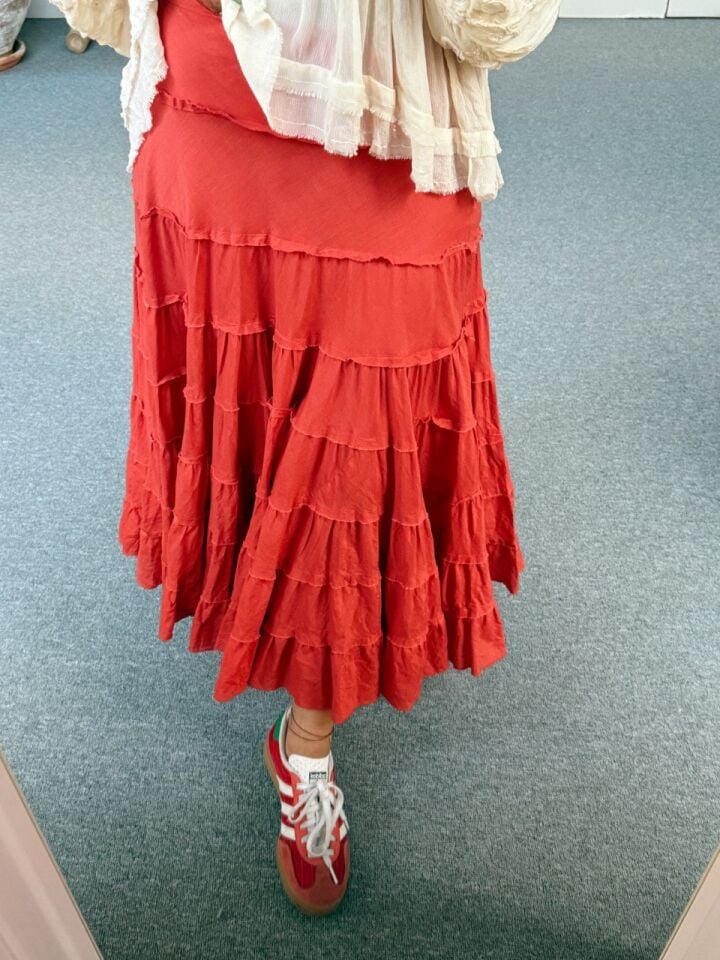 MERCAN KATMANLI FİRFIRLI İTHAL ETEK