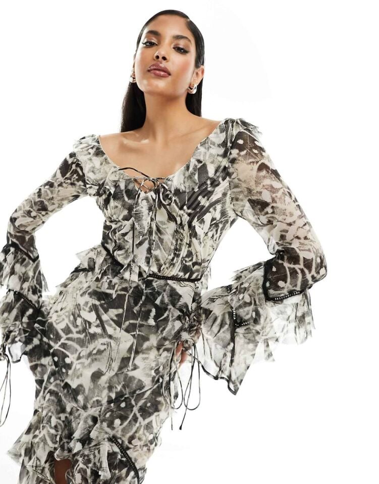 DESENLİ PENCERE DETAY İTHAL ELBİSE