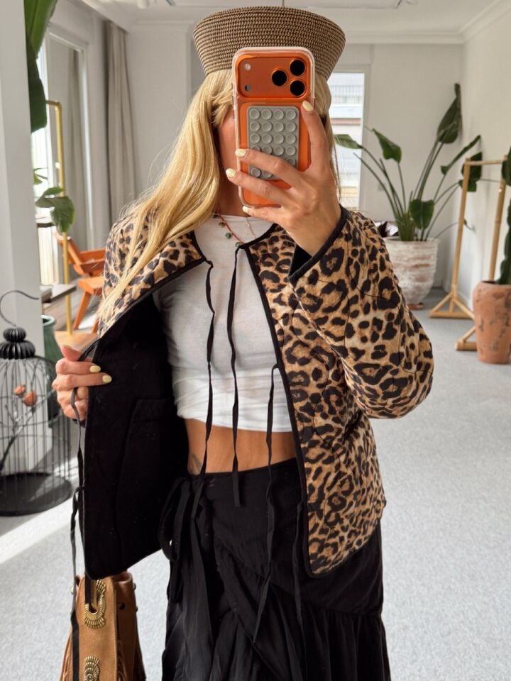 LEOPAR KAPİTONE İTHAL CEKET