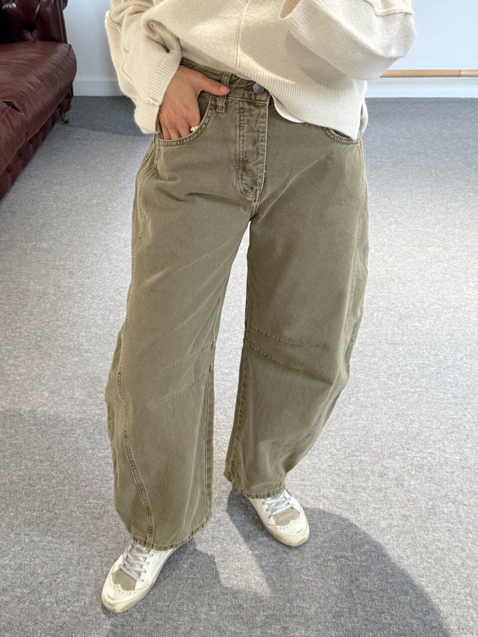 HAKİ BARREL JEAN