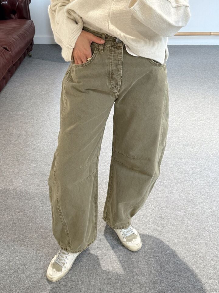 HAKİ BARREL JEAN
