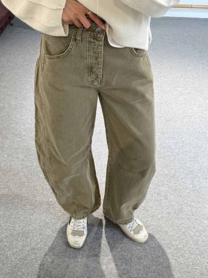 HAKİ BARREL JEAN