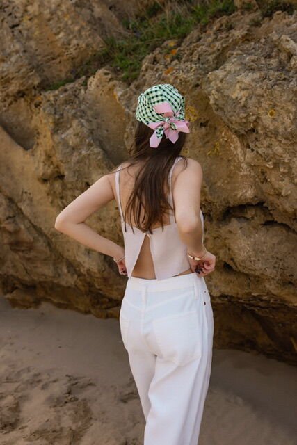 EKRU SATEN TOP