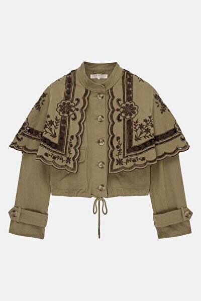 HAKI CUTWORK NAKIŞLI İTHAL CEKET(ÖN SİPARİŞ)