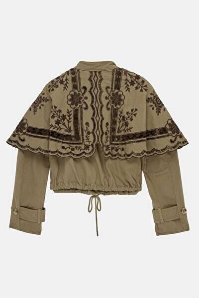 HAKI CUTWORK NAKIŞLI İTHAL CEKET(ÖN SİPARİŞ)