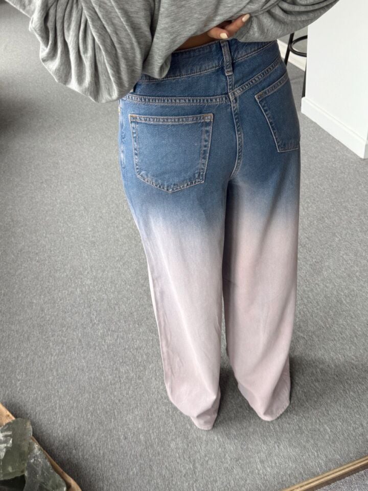 BATİK DESEN DENİM PANTOLON