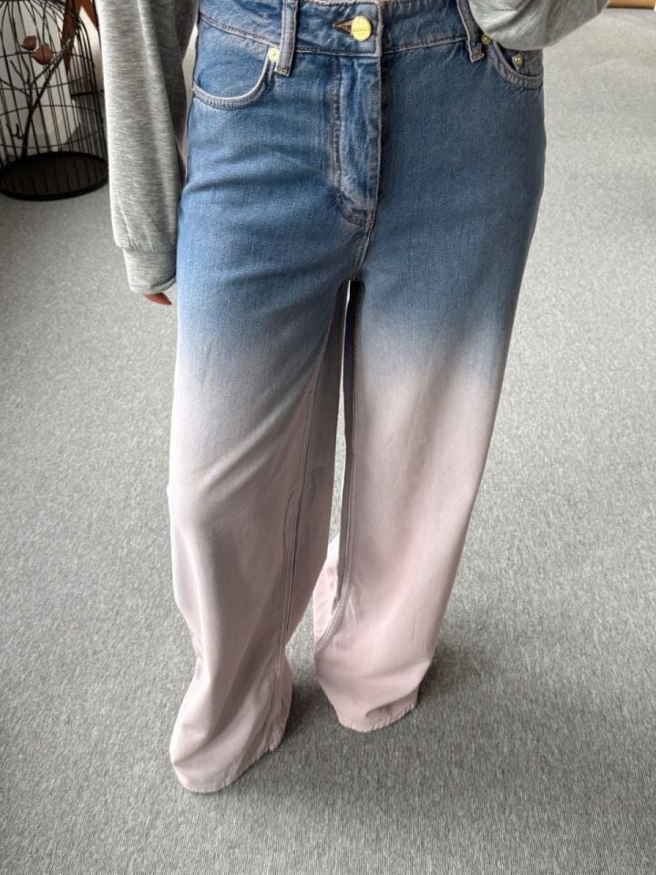 BATİK DESEN DENİM PANTOLON