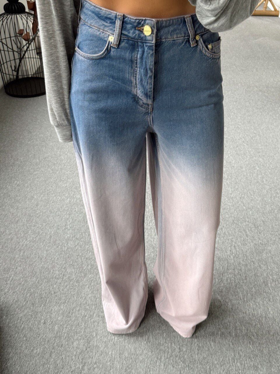 BATİK DESEN DENİM PANTOLON