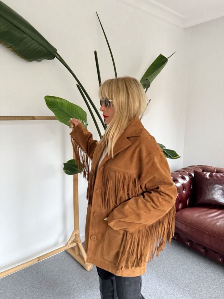 TABA PÜSKÜLLÜ NUBUK CEKET