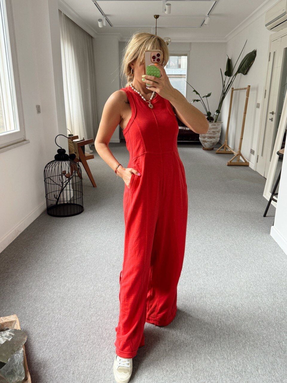 KIRMIZI PAMUKLU İTHAL TULUM