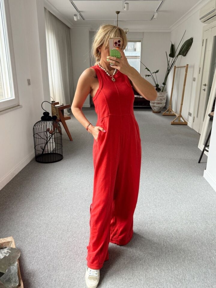 KIRMIZI PAMUKLU İTHAL TULUM