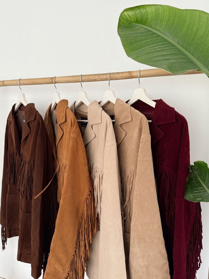 BEJ PÜSKÜLLÜ NUBUK CEKET