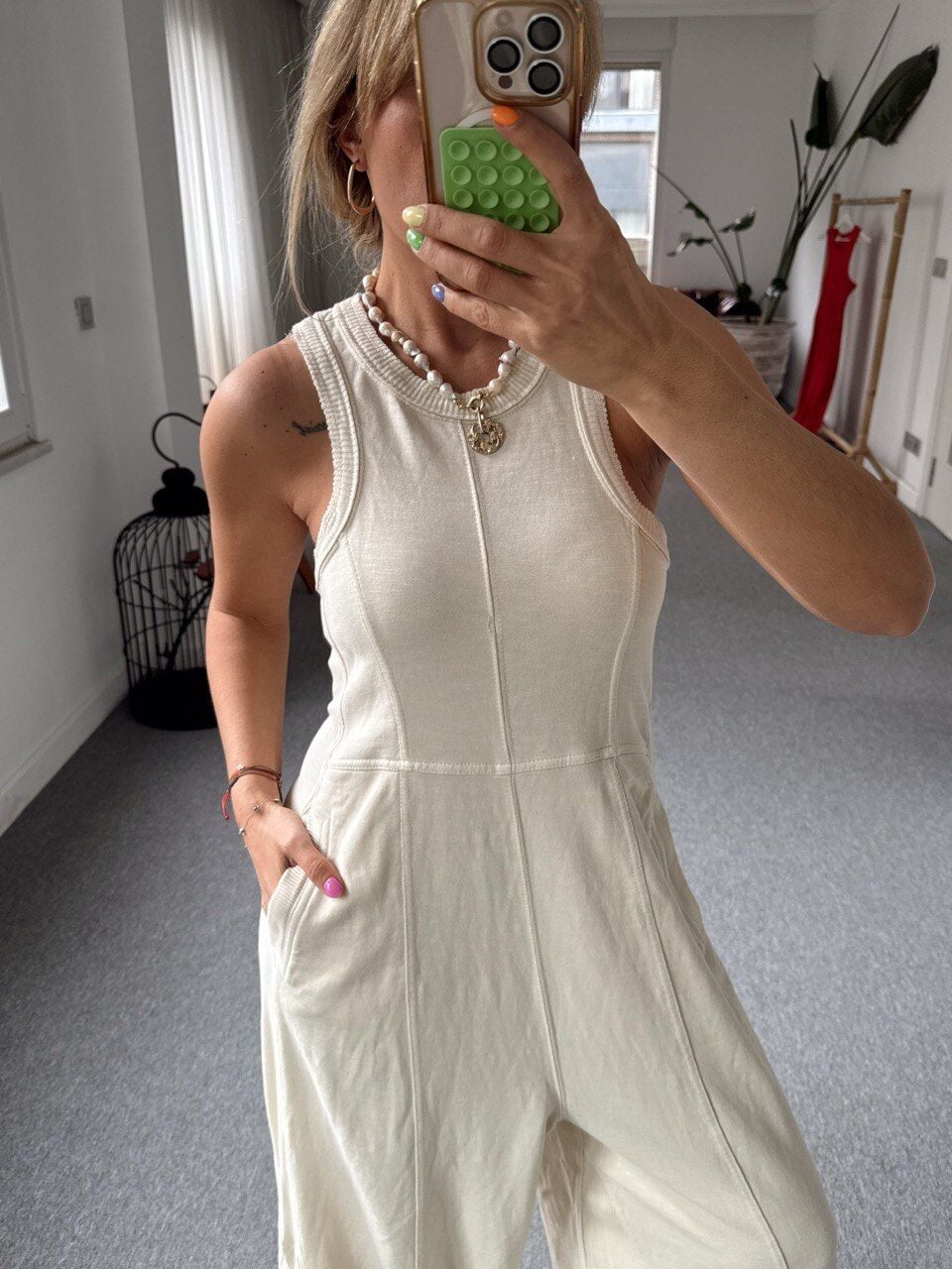 KREM PAMUKLU İTHAL TULUM