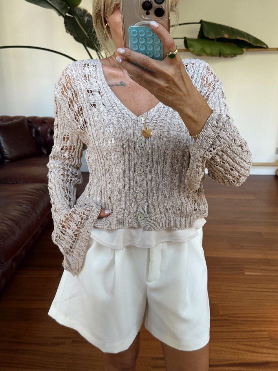 TAŞ RENGİ AJURU HIRKA