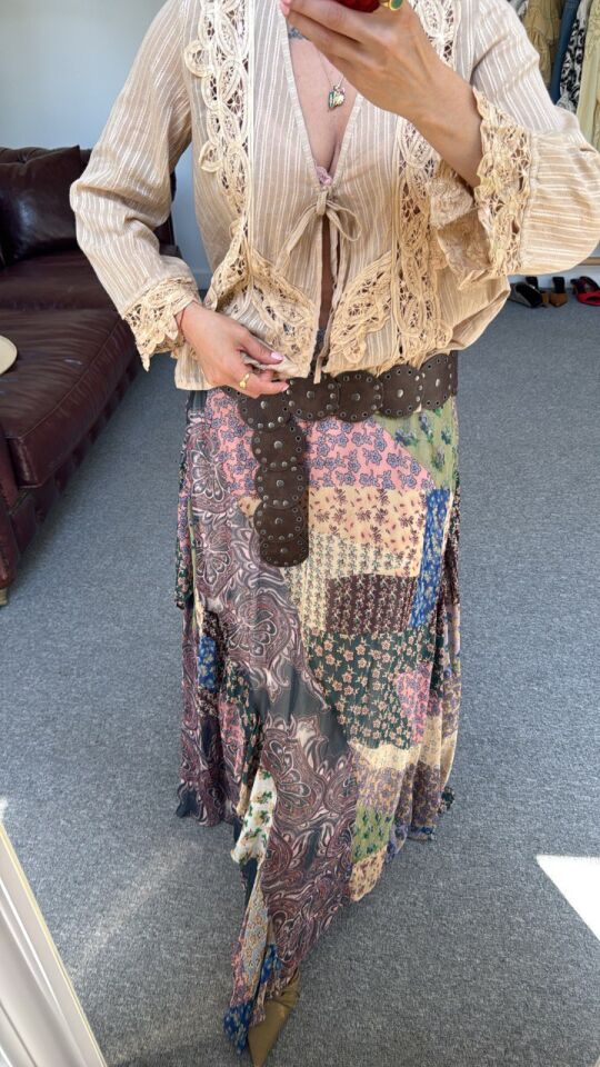 PATCHWORK DESEN ASTARLI İTHAL ETEK