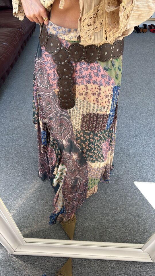 PATCHWORK DESEN ASTARLI İTHAL ETEK