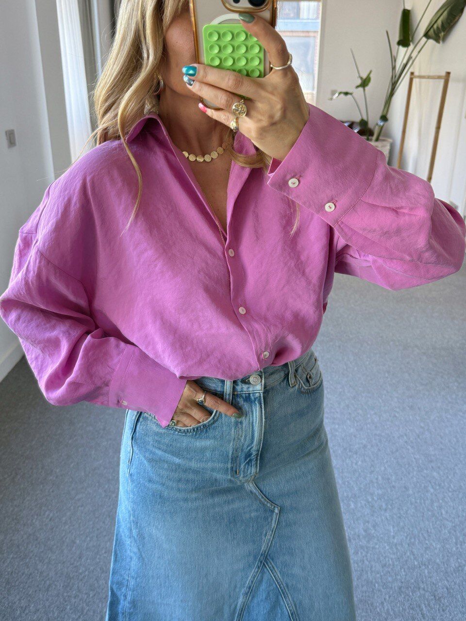 MOR MODAL KUMAŞ GÖMLEK