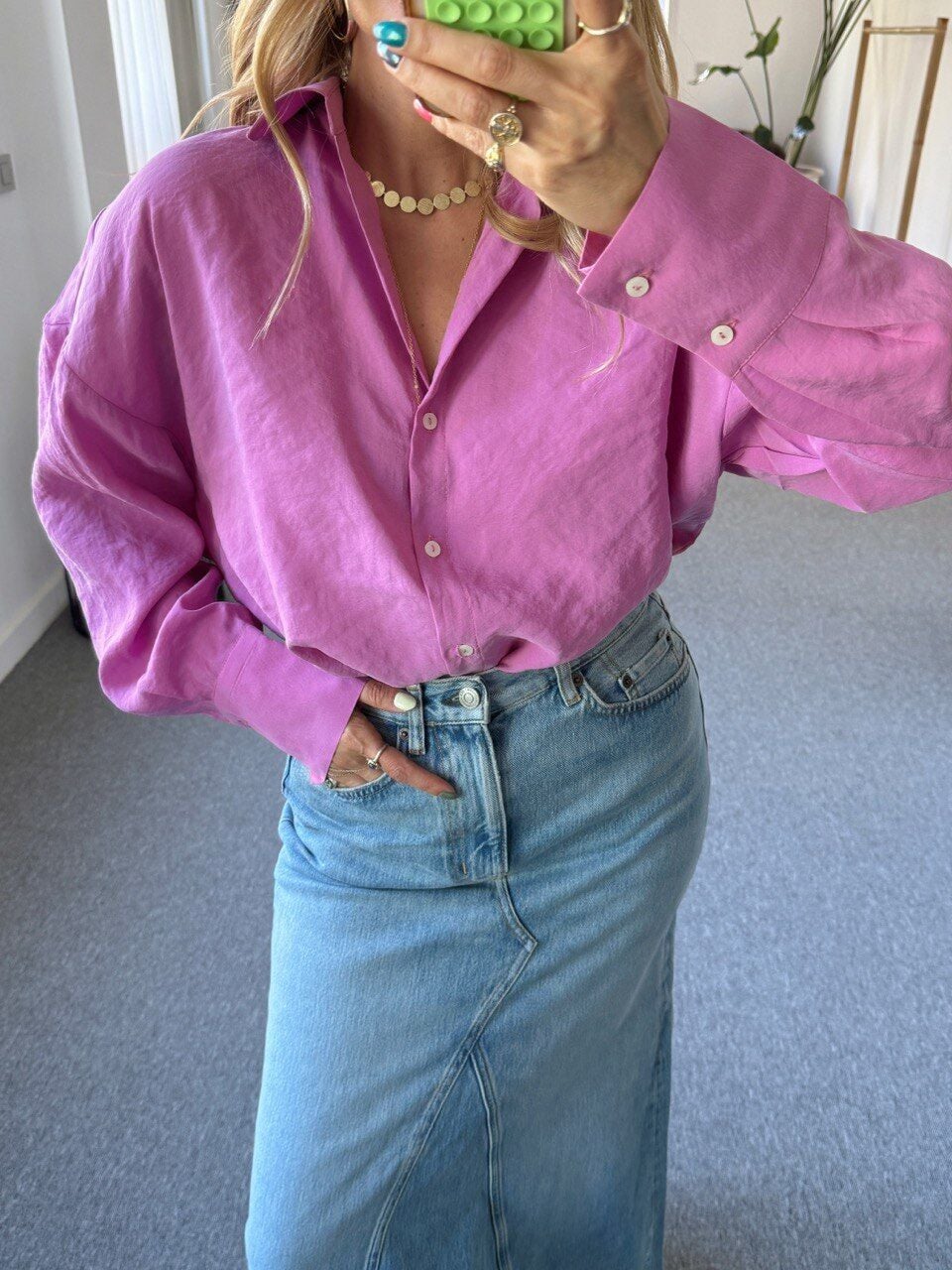 MOR MODAL KUMAŞ GÖMLEK